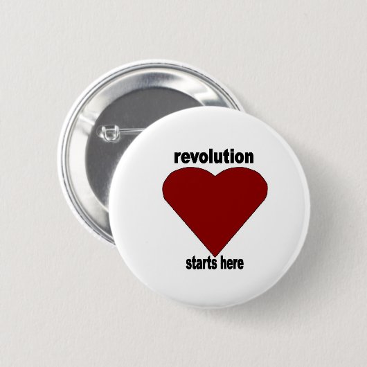 Revolutionäre Leidenschaft Button (Vorne & Hinten)