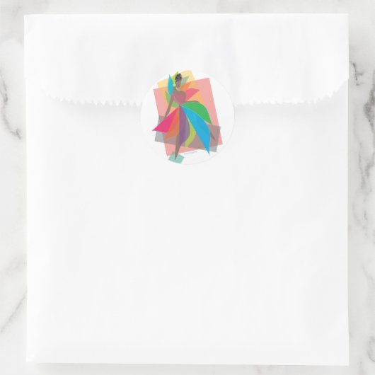 Revolutionäre Liebe Runder Aufkleber (Tasche)