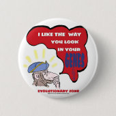 Revolutionärer denkender Affe Button (Vorderseite)