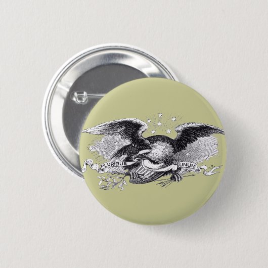 Revolutionärer Krieg Eagle Button (Vorne & Hinten)