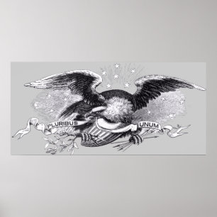 Revolutionärer Kriegs-Eagle-Druck Poster