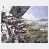 REVOLUTIONÄRER KRIEGSKAMPF FLEECEDECKE (Vorderseite (Horizontal))