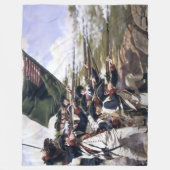 REVOLUTIONÄRER KRIEGSKAMPF FLEECEDECKE (Vorderseite)