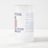 Revolutionäres Kriegs-Pennsylvania-Regiment-Glas Mattglas Bierglas (Mittel)