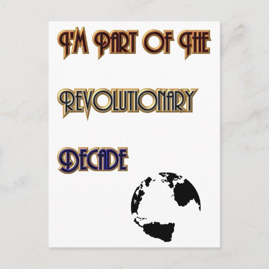 Revolutionsdekade Postkarte (Vorderseite)