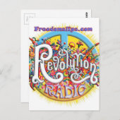 Revolutionsfrieden Postkarte (Vorne/Hinten)