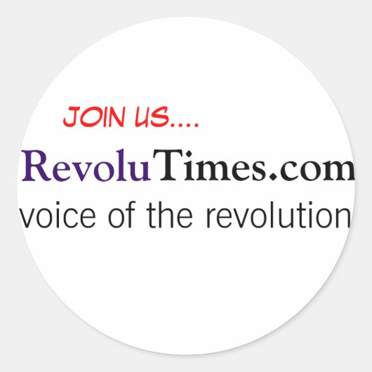 RevoluWear Runder Aufkleber (Vorderseite)