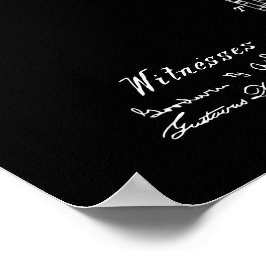 Revolver Gun Patent Poster (Ecke)