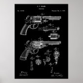 Revolver Gun Patent Poster (Vorne)
