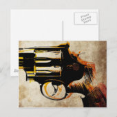 Revolver Trigger Postkarte (Vorne/Hinten)