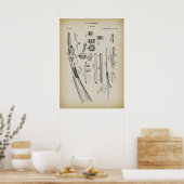 Revolverpatent Poster (Küche)