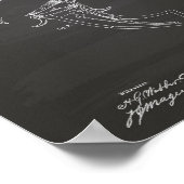 Revolving fire arms 1866 Patent Art - Chalkboard Poster (Ecke)