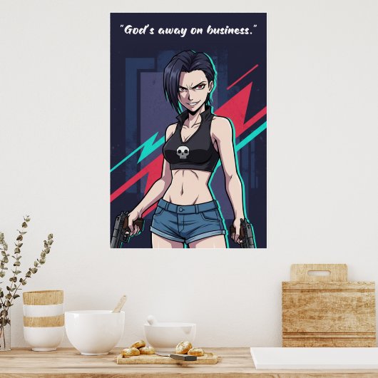 Revy – Black Lagoon Motivation Poster | Anime (Küche)