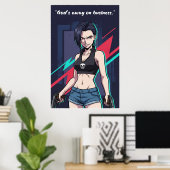 Revy – Black Lagoon Motivation Poster | Anime (Heimbüro)