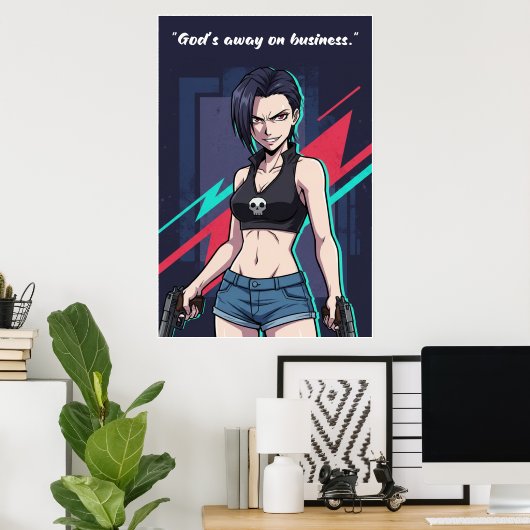 Revy – Black Lagoon Motivation Poster | Anime (Heimbüro)