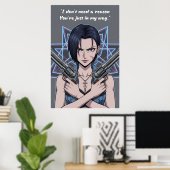 Revy – Black Lagoon Quote Poster (Heimbüro)