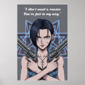 Revy – Black Lagoon Quote Poster (Vorne)