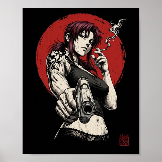 Revy japanischer Stil Poster (Vorne)
