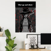 Revy – Shut Up and Shoot Quote Poster | Anime Wall (Heimbüro)