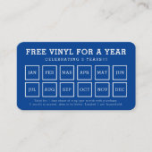 REWARD PUNCH CARD einfach modern The Vinyl Shop Treuekarte (Vorderseite)