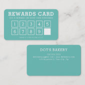 REWARD PUNCH CARD einfache moderne Loyalität 10. M Treuekarte (Vorne/Hinten)