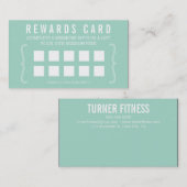 REWARD PUNCH KARTE einfache minimale trendige schi (Vorne/Hinten)