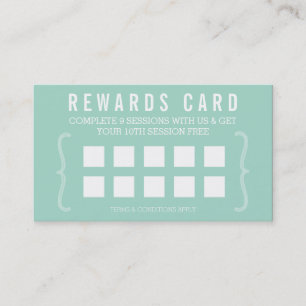 REWARD PUNCH KARTE einfache minimale trendige schi