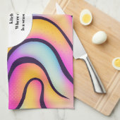  Rewarding Life Abstract Personalized  Geschirrtuch (Viertel Falte)