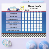 Rewards Chart Personalisiert Police Car Planner Ki Flyer (Einzeln)