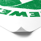 Rewear Rewear Rewear Recyceltest Symbol Poster (Ecke)