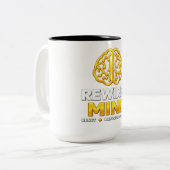 Rewired Mind Logo Tasse - Schwarze Kaffeetasse (Vorderseite Links)