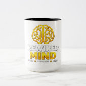 Rewired Mind Logo Tasse - Schwarze Kaffeetasse (Mittel)