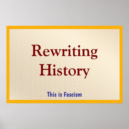 Rewriting History Poster (Vorne)