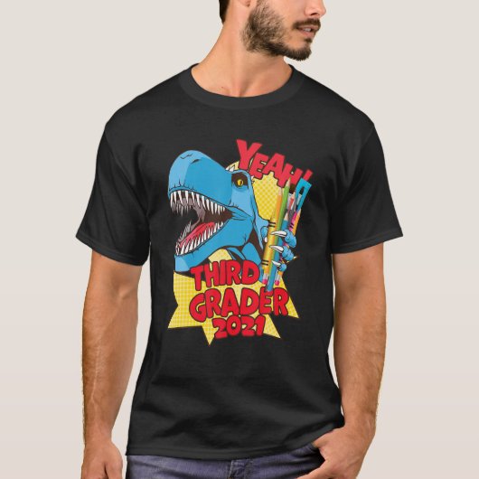 Rex 3Rd Grader 2021 - 2Nd Grad Graduation - Third T-Shirt (Vorderseite)