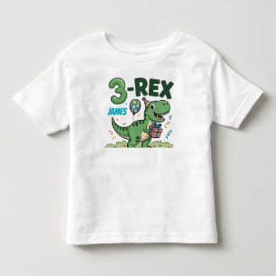 Rex Adorable Dinosaur 3. Geburtstags-Kleinkind-T-S Kleinkind T-shirt