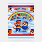 Rex and hoot ABC rainbow classroom premium 45 five Acrylschild (Vorderseite)