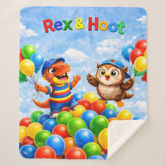Rex and hoot ball pit adventure Sherpa Sherpadecke (Vorderseite)