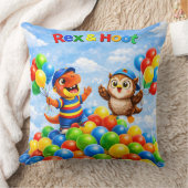 Rex and hoot ball pit adventure throw pillow kissen (Decke)