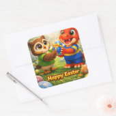 Rex and large happy Easter party stickers de (Umschlag)