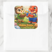 Rex and large happy Easter party stickers de (Tasche)