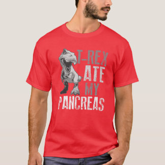 Rex Ate My Pankreas | Diabetes Dinosaurier Lovers T-Shirt