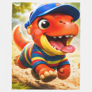 Rex, das Dinosaurier-Spielzeit-Abenteuer Premium L Fleecedecke