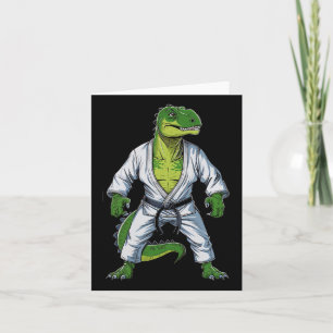 Rex Dinosaur Martial Arts Martial Artist Jiu-jitsu Karte