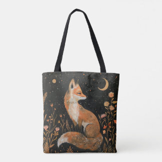 Rex Fox im mondlicht Wald Tasche