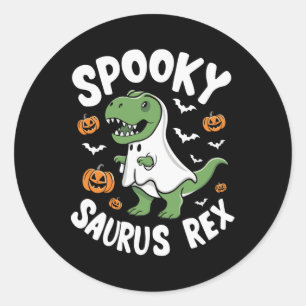 Rex Funny Halloween Outfit Kostüme Runder Aufkleber
