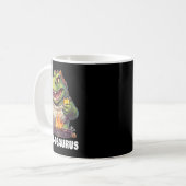 Rex Grillen Dinosaur Funny Vathers Day Grilling Kaffeetasse (Vorderseite Links)