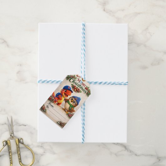 rex hoot geschenkanhänger (Mit Garn)