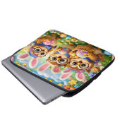 rex hoot laptop case Easter gifts (Vorne Knopf)