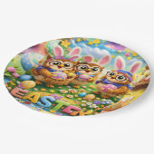 rex hoot Ostern Party Teller (Schrägansicht)
