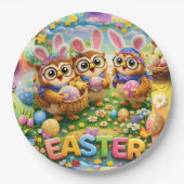 rex hoot Ostern Party Teller (Vorderseite)